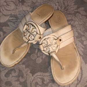 Tory Burch white sandals